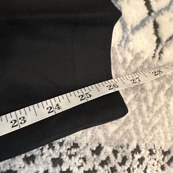 Club Monaco Linzee Wool Blend Black Mid Rise Trouser pants Size 2 Button Hem - Picture 10 of 11